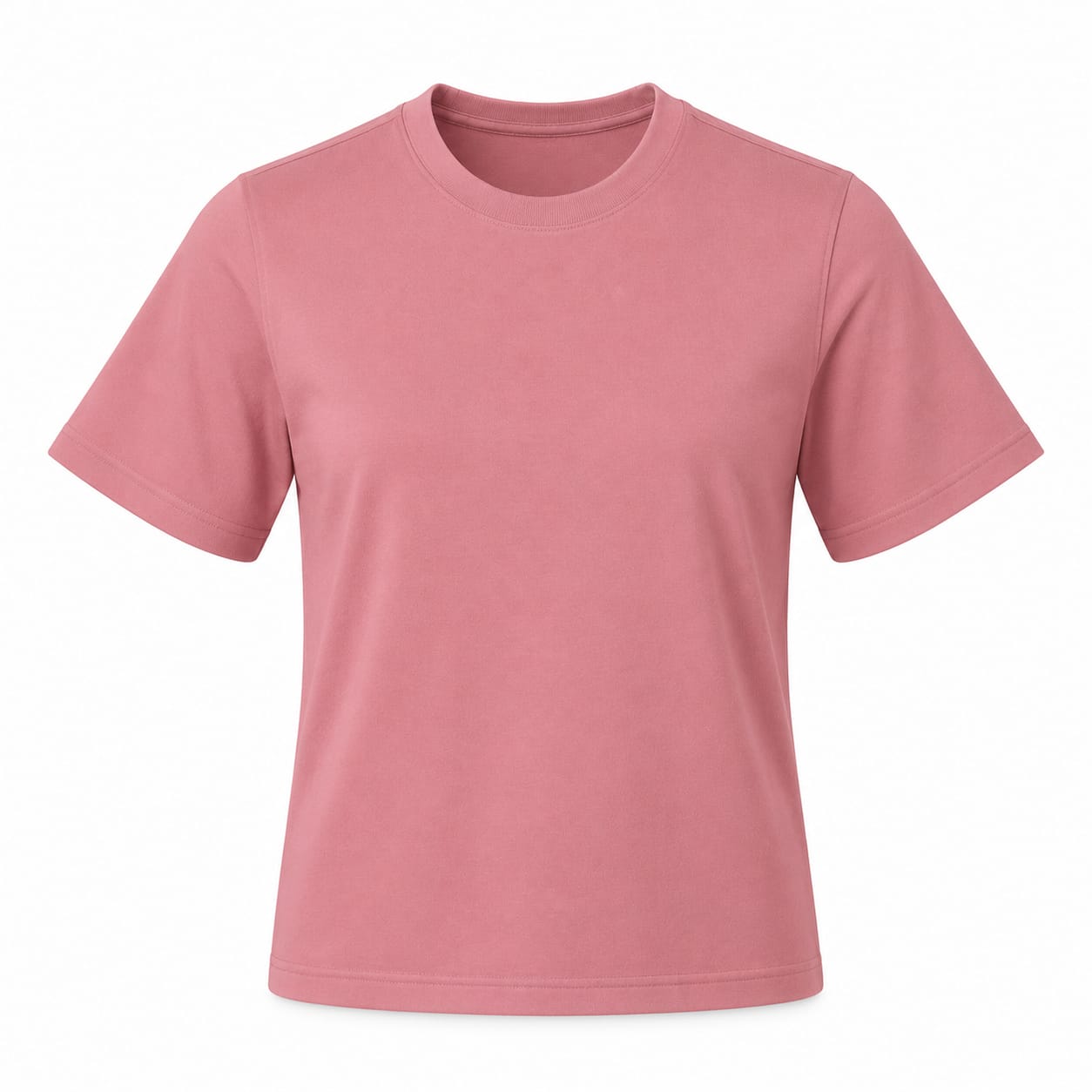 100% Cotton Plain T-Shirt for Kids – Flamingo Pink